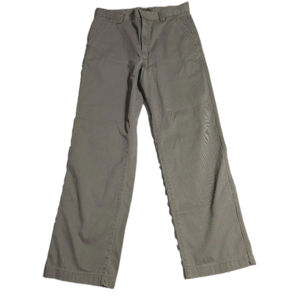 L.L. Bean Men's Canvas Pants‎ 32x32 Khaki Chino Workwear Cotton